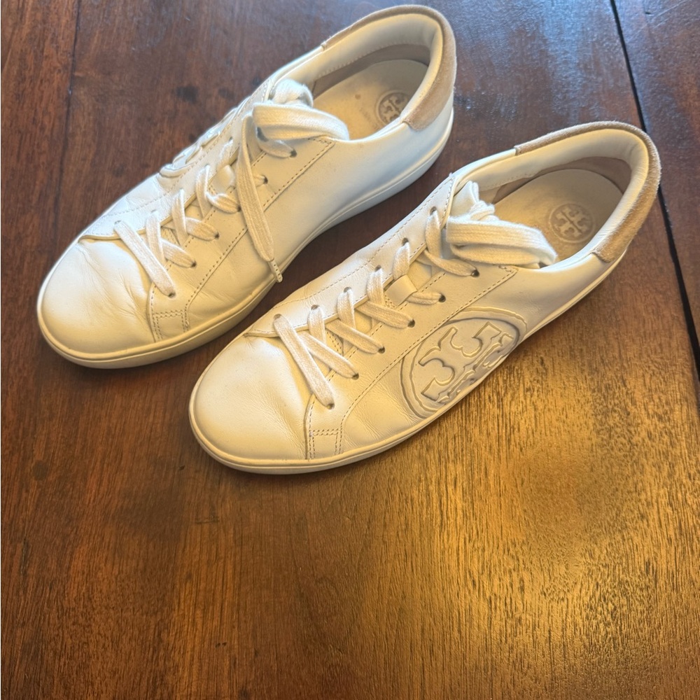 Tory Burch White Leather Women's Sneakers
